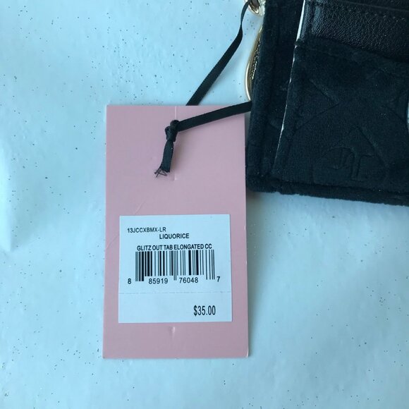 JUICY COUTURE Glitz Out Tab Elongated CC Liquorice Black - Picture 6 of 7